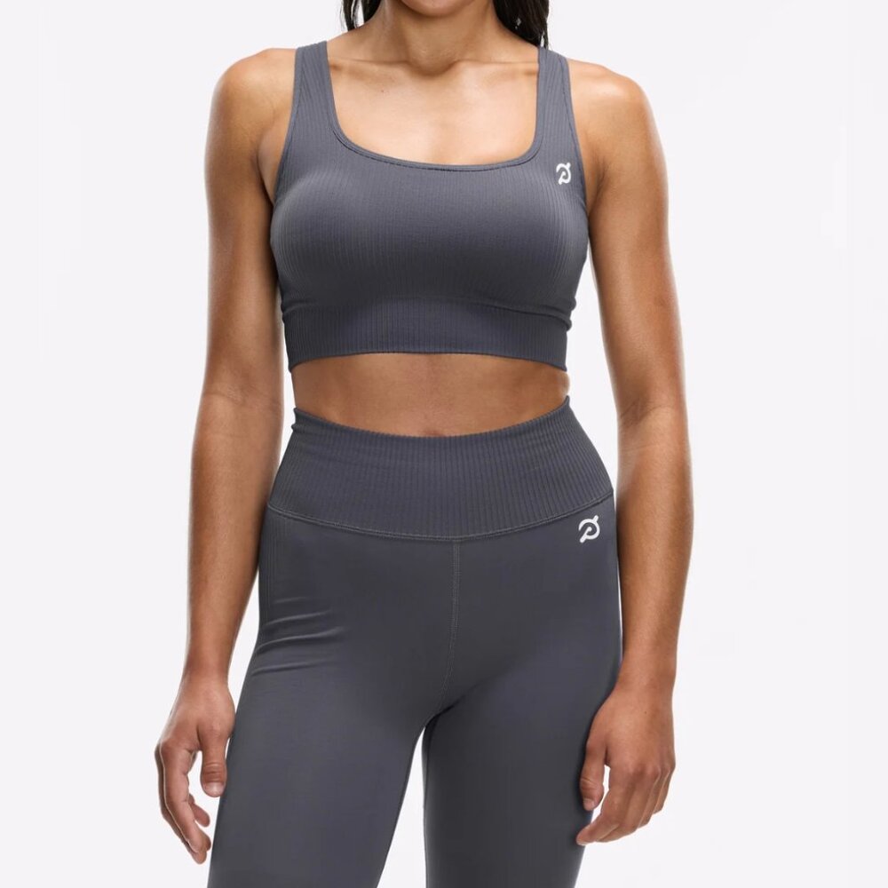 NWT, Peloton, Apparel, Seamless Square Neck Bra, Slate XS/S